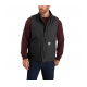 WASHED DUCK SHERPA LINED MOCK NECK VEST 104277