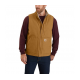 WASHED DUCK SHERPA LINED MOCK NECK VEST 104277