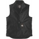 WASHED DUCK SHERPA LINED MOCK NECK VEST 104277