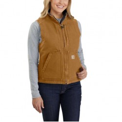 SHERPA LINED MOCK NECK VEST 104224