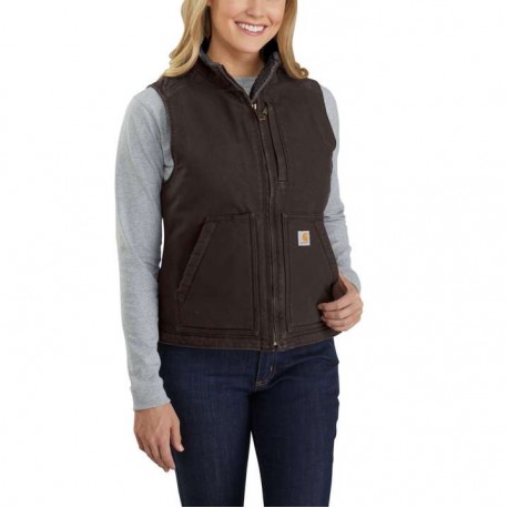 SHERPA LINED MOCK NECK VEST AmericanWorkwear