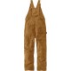 LOOSE FIT FIRM DUCK INSULATED BIB OVERALL 104393